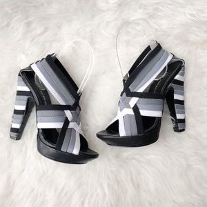 United Nude Elastic Strap Platform Heel